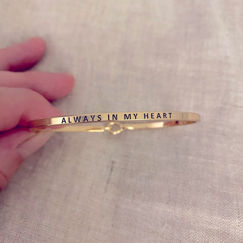 Always in my Heart Gold Plated Bracelet